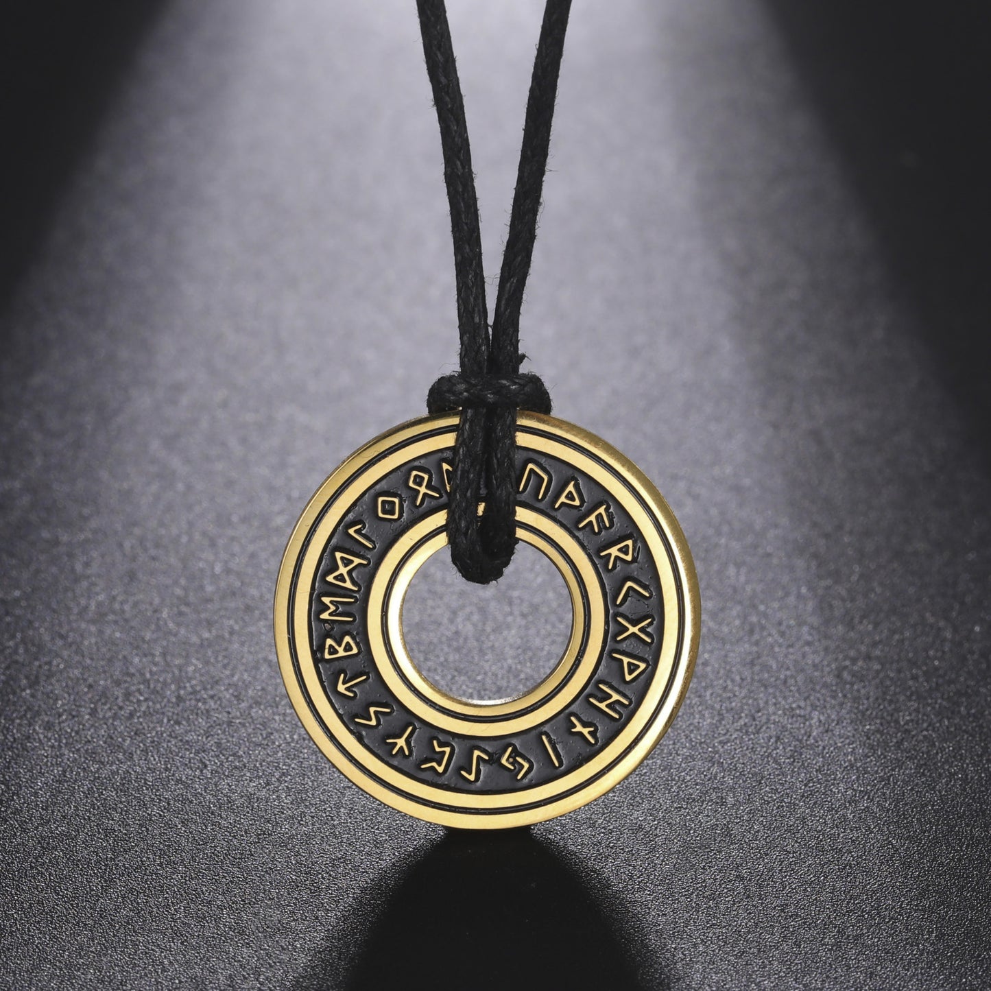 Nordic Runes & Symbols Stainless Steel Adjustable Necklace