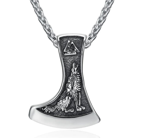 Nordic Runes & Symbols Stainless Steel Adjustable Necklace