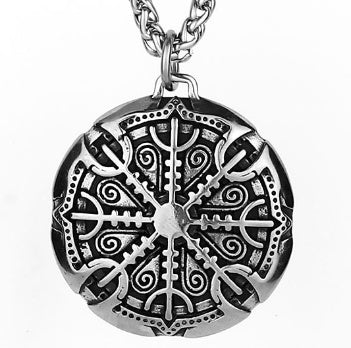 Nordic Runes & Symbols Stainless Steel Adjustable Necklace