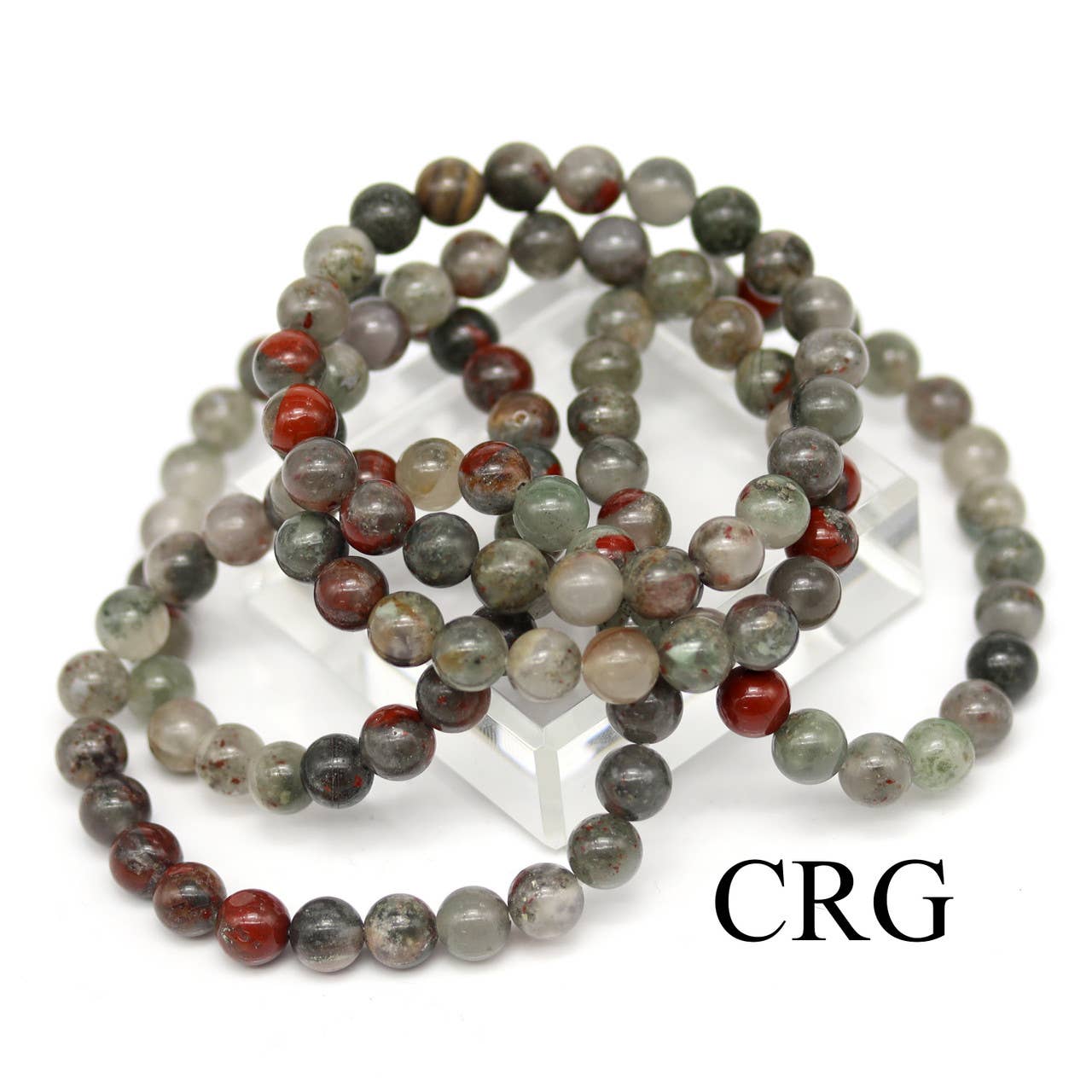 African Bloodstone Stretch Bracelet