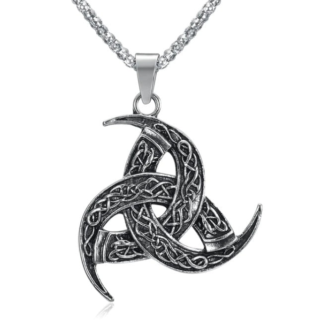 Nordic Runes & Symbols Stainless Steel Adjustable Necklace