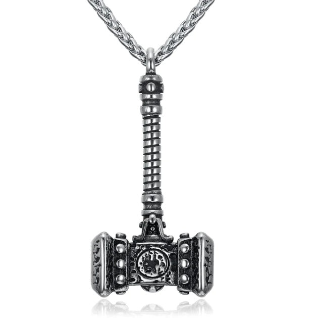 Nordic Runes & Symbols Stainless Steel Adjustable Necklace