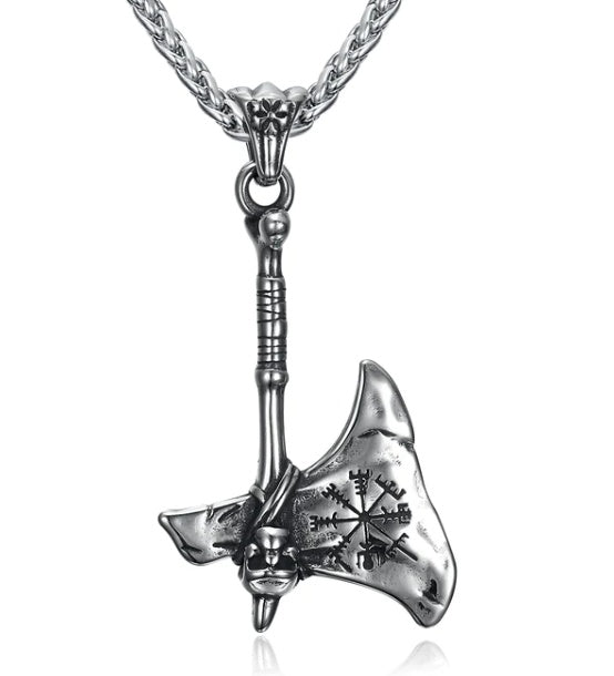 Nordic Runes & Symbols Stainless Steel Adjustable Necklace