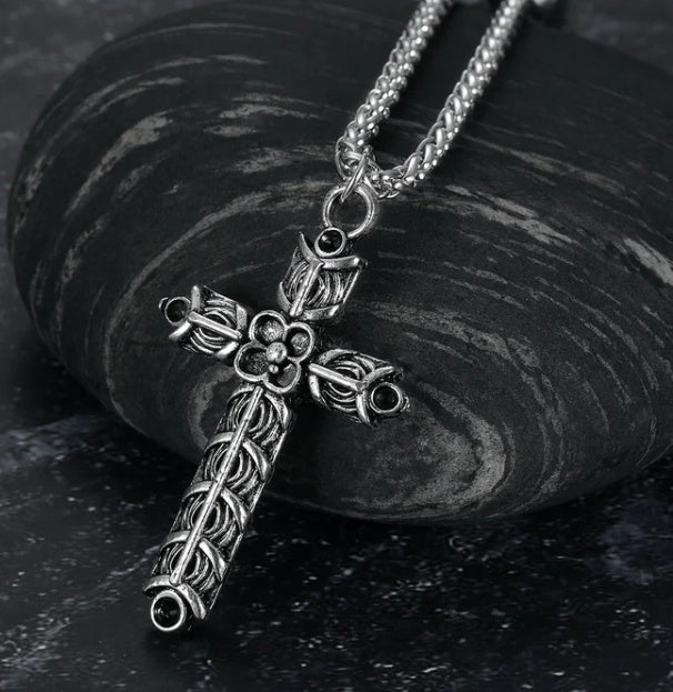 Nordic Runes & Symbols Stainless Steel Adjustable Necklace