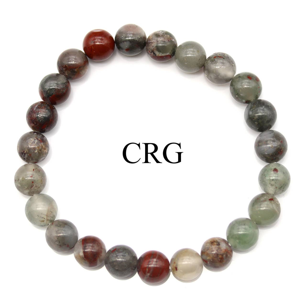 African Bloodstone Stretch Bracelet