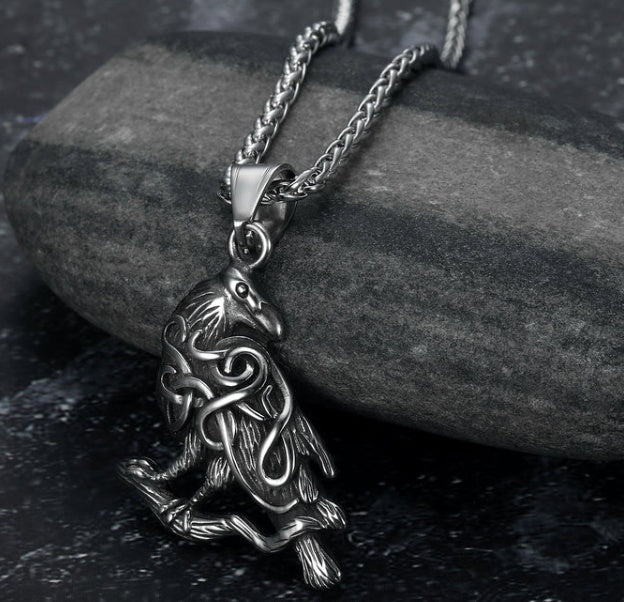 Nordic Runes & Symbols Stainless Steel Adjustable Necklace