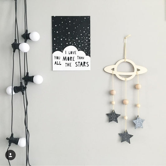 Celestial Wood Chip DIY Wall Decor