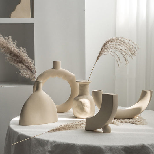 Minimalist Nordic Style Ceramic Vase