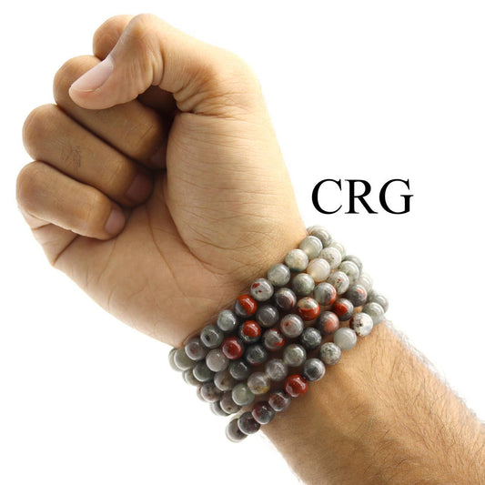African Bloodstone Stretch Bracelet