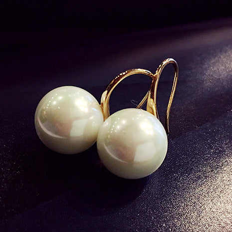 Pearl Dangle Earrings (18K GP)