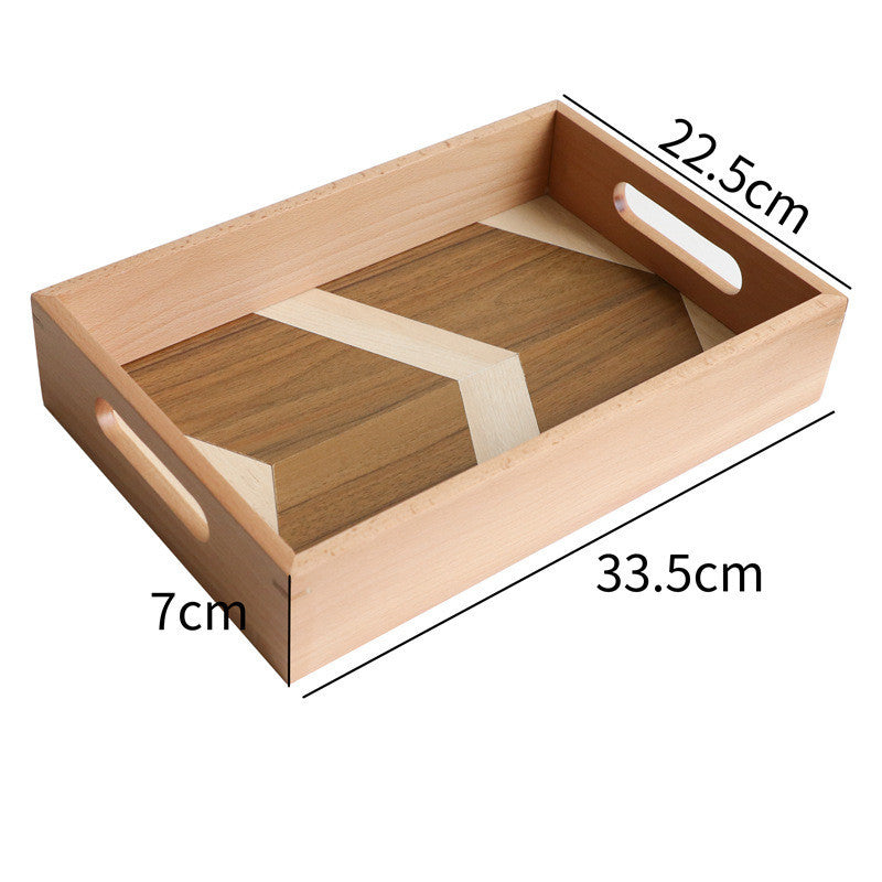 Geometric Wooden Tray