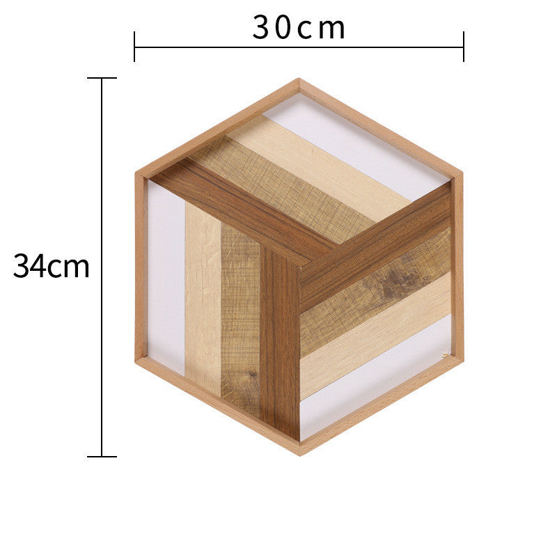 Geometric Wooden Tray
