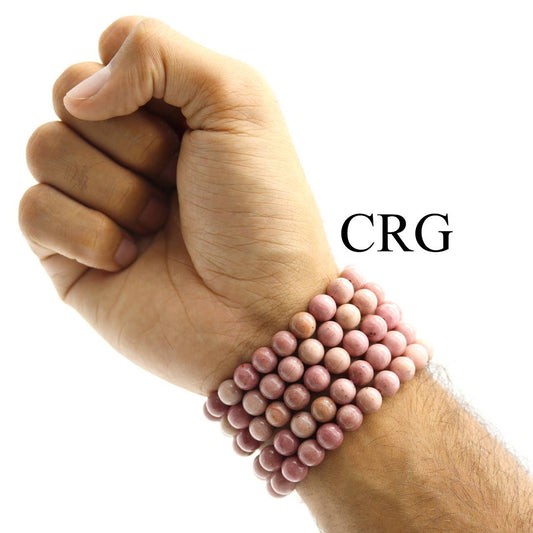 Pink Rhodonite Stretch Bracelet